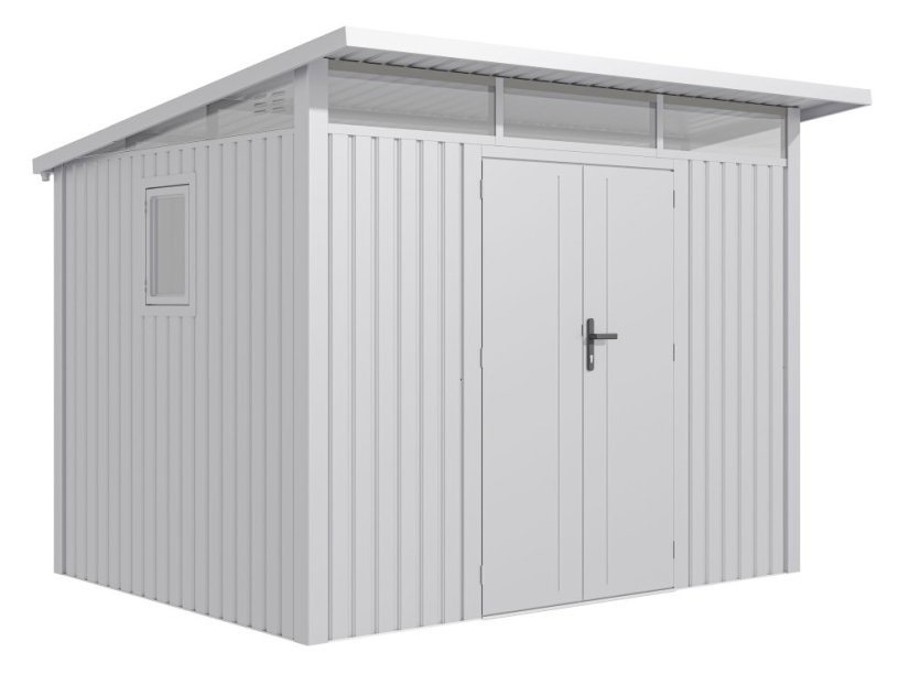 Zahradní domek G21 Madison 731 - 289 x 253 cm, metal silver