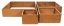 Vyvýšený záhon G21 132 x 32 x 132 cm, Corten