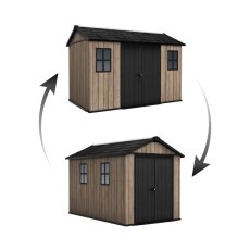Zahradní domek Keter Apex 7,5 x 11 Ashwood, s podlahou