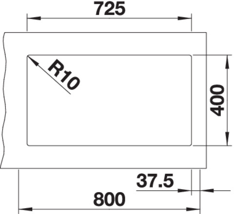 Blanco SUBLINE 430/270 U InFino Silgranit černá bez táhla