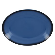 RAK Porcelain RAK Talíř oválný 36 x 27 cm, modrá | RAK-LENNOP36BL