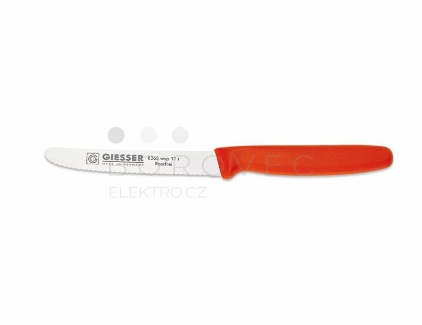 GIESSER nůž zubatý G 8365 - 110 mm červená