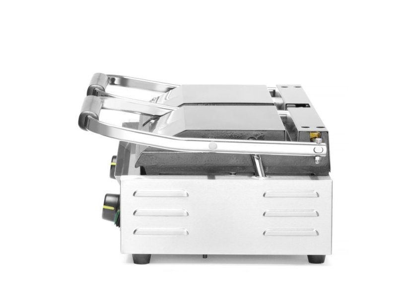 Kontaktní gril - double verze, HENDI, půlka hladká, půlka vroubkovaná, 230V/3600W, 570x375x(H)216mm
