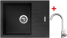 Sinks PERFECTO 650 Metalblack + ARCO celonerezová