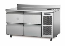 Coldline chladící stůl TA13/4MS s deskou, dřezem a zadním lemem