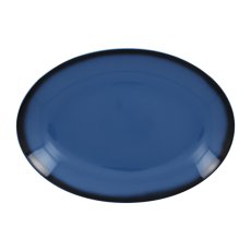 RAK Porcelain RAK Talíř oválný 32 x 23 cm, modrá | RAK-LENNOP32BL