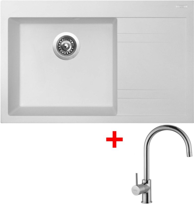 Sinks RIM 780 L Milk + Vitalia Sinks RIM 780 L Milk + Vitalia