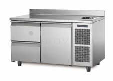 Coldline chladící stůl TA13/2MS s deskou, dřezem a zadním lemem