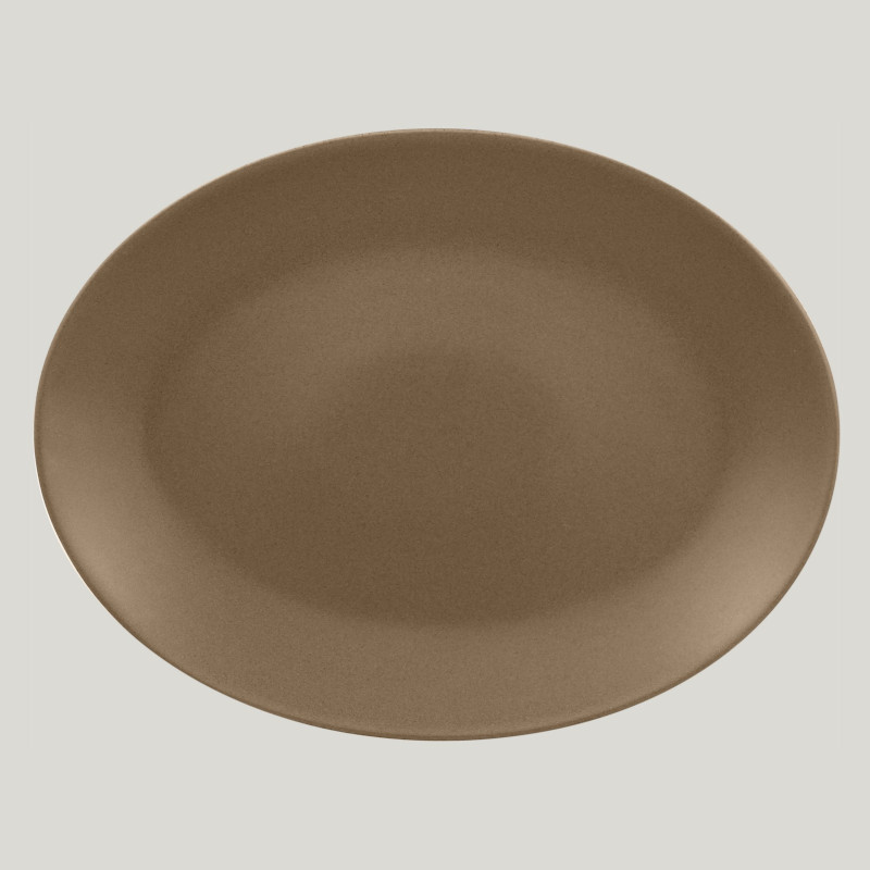 RAK Porcelain RAK Genesis talíř oválný 36 x 27 cm, hnědá | RAK-GNNNOP36CR