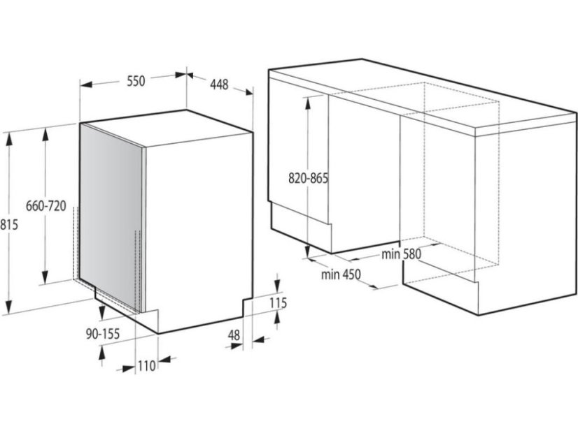 Vestavná myčka nádobí Gorenje GV561D10