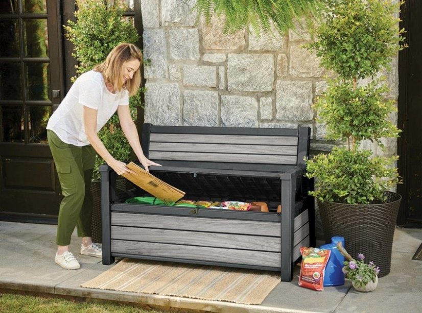 Zahradní lavice Keter Deco Garden Bench Storm grey