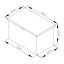 Zahradní box G21 Denver 280 L, antracitový plechový