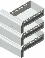 Coldline set tři zásuvky (3x 1/3)