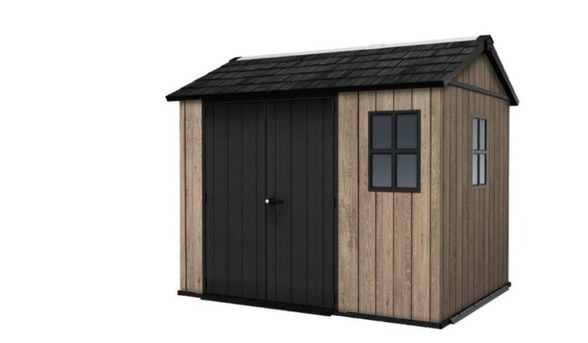 Zahradní domek Keter Apex 7,5 x 9 Ashwood, s podlahou