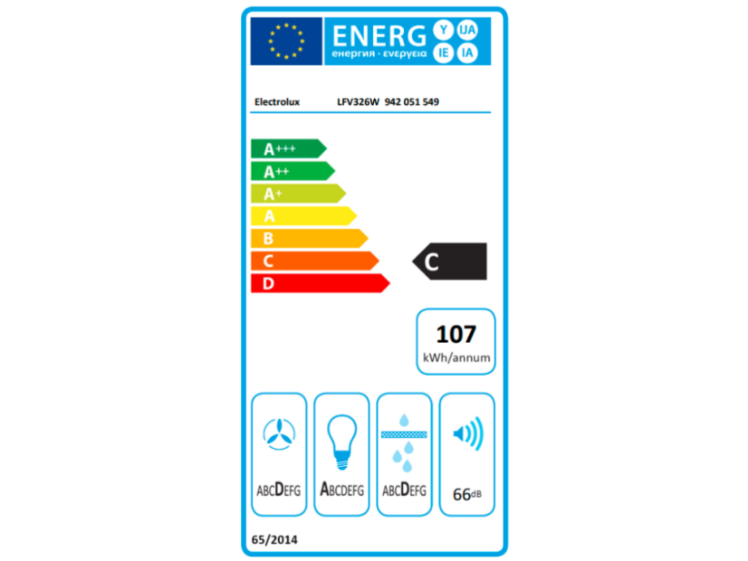 Komínová digestoř Electrolux LFV326W