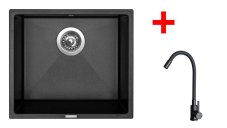 Sinks FRAME 457 Metalblack + ELASTA černá matná