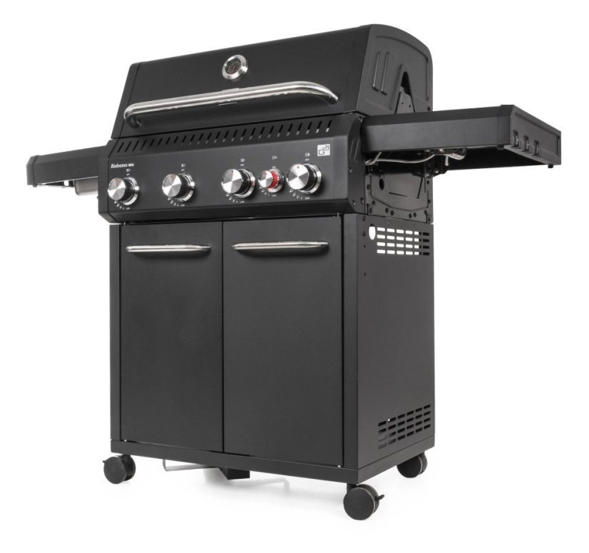 Plynový gril G21 Alabama Black BBQ Premium Line, 5 hořáků + zdarma redukční ventil