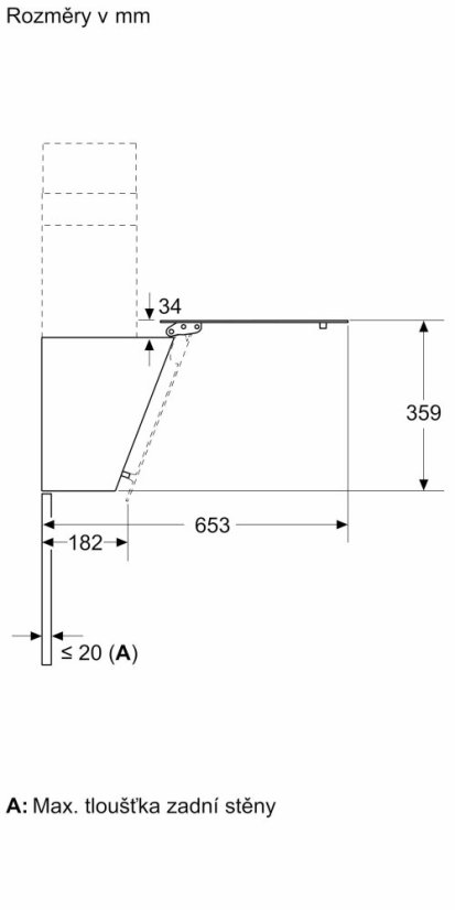 Komínová digestoř Bosch DWK85DK60