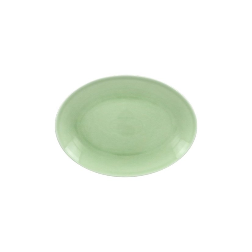 RAK Porcelain RAK Vintage talíř oválný 26 × 19 cm – zelená | RAK-VNNNOP26GR