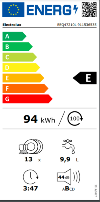 Vestavná myčka nádobí Electrolux EEQ47210L
