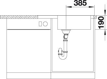 Blanco DINAS XL 6 S Compact nerez kartáčovaný s excentrem