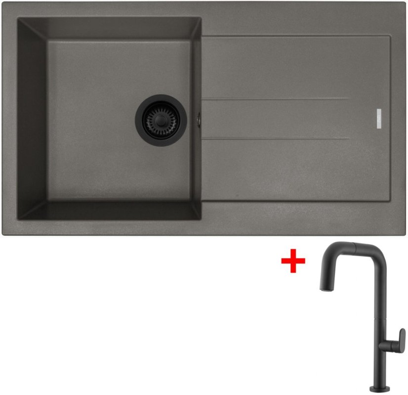 Sinks AMANDA 860 BL Nanotruffle + EVA P Nanoblack Sinks AMANDA 860 BL Nanotruffle + EVA P Nanoblack