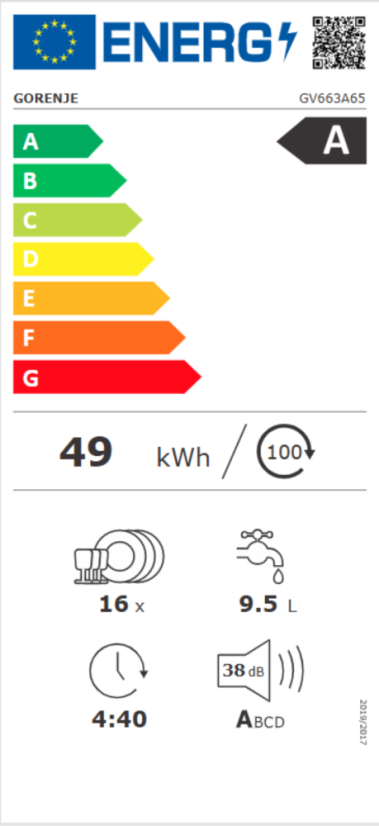 Vestavná myčka nádobí Gorenje GV663A65