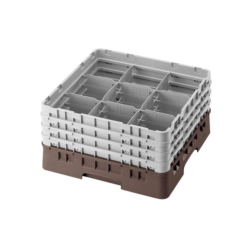 Cambro Koš Camrack 9 pozic, výška sklenice 25,8 cm - Hnědá Cambro Koš Camrack 9 pozic, výška sklenice 25,8 cm - Hnědá