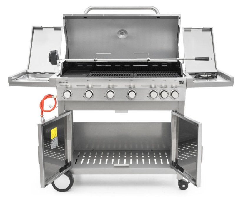 Plynový gril G21 Mexico BBQ Premium line, 7 hořáků + zdarma redukční ventil