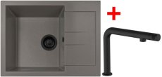 Sinks AMANDA 650 BL Nanotruffle + COMFORTA Nanoblack