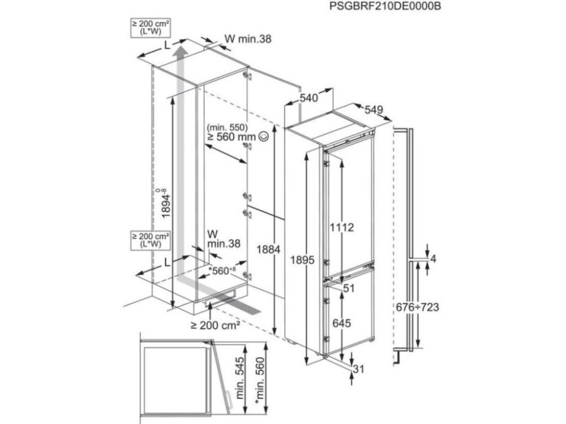 Vestavná chladnička Electrolux ENA7CE19S