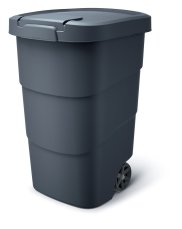 Popelnice Prosperplast Wheeler 95 l antracit, černé víko