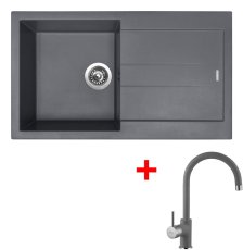 Sinks AMANDA 860 Titanium + Vitalia GR