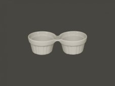 RAK Porcelain RAK Chef's Fusion ramekin dvojitý 13 cm, bílý | RAK-CFDR02WH