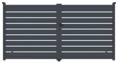 Brána G21 Reno 350x176 cm dvoukřídlá, antracitová