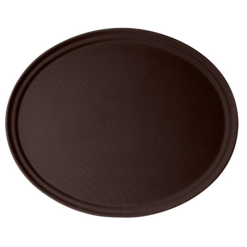 Cambro Camtread podnos protiskluzový oválný 56 × 68,5 cm, hnědá Cambro Camtread podnos protiskluzový oválný 56 × 68,5 cm, hnědá