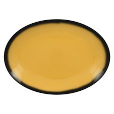 RAK Porcelain RAK Talíř oválný 36 x 27 cm, žlutá | RAK-LENNOP36NY
