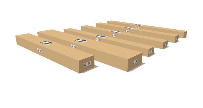 Bioklimatická pergola G21 Austin Premium 6x3 m, antracitová hliníková
