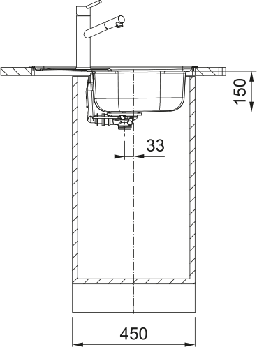 Franke FLN 611-62/44 Nerez