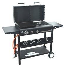 Cattara Gril DOMINO 2in1 plyn/dřevěné uhlí