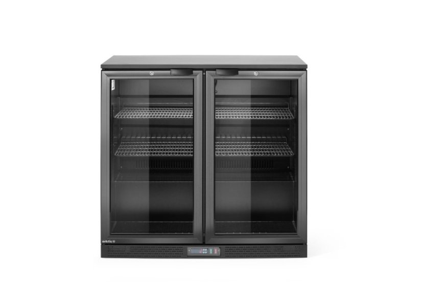 Dvoudveřová chladnička do baru, Arktic, 158L, Černá, 230V/160W, 530x900x(H)870mm