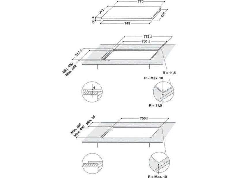 Indukční varná deska Whirlpool WLS3777NE