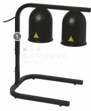 OEM infra lampa stolní - hliník černá