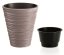Květináč Prosperplast SAND s vkladem 34,5 cm mocca