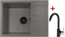 Sinks AMANDA 650 BL Nanotruffle + MIX 35 Nanoblack