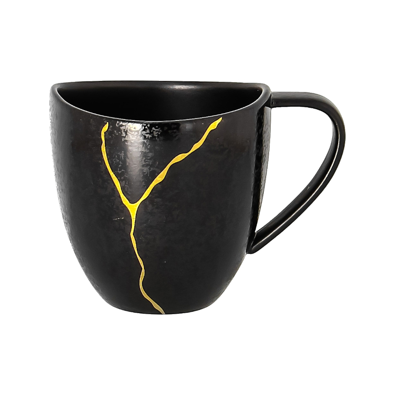 RAK Porcelain RAK Kintzoo hrnek na kávu 23 cl, černý | RAK-KZSWCU23G2