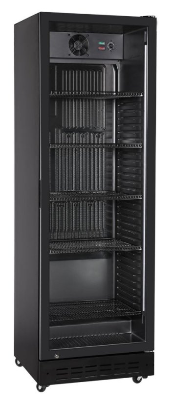 Chladnička pro zadní bar, jednokřídlé dveře, Arktic, 274L, Černá, 230V/195W, 600x590x(H)1828mm Chladnička pro zadní bar, jednokřídlé dveře, Arktic, 274L, Černá, 230V/195W, 600x590x(H)1828mm