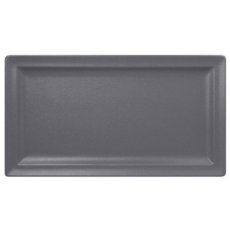 RAK Porcelain RAK Talíř obdélný 38 × 21 cm, šedá | RAK-NFCLRP38GY