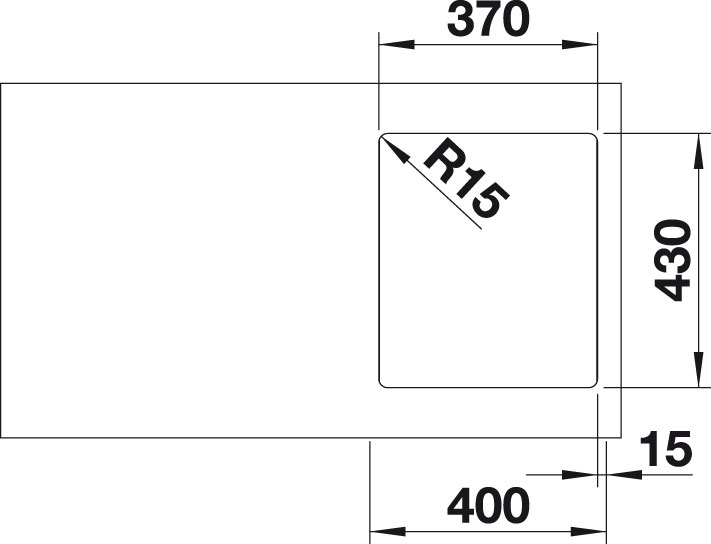 Blanco ANDANO 340 IF InFino Nerez hedvábný lesk bez táhla