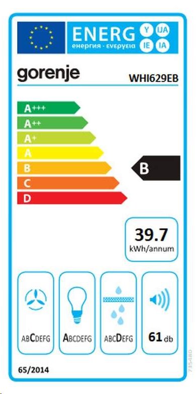 Komínová digestoř Gorenje WHI629EB